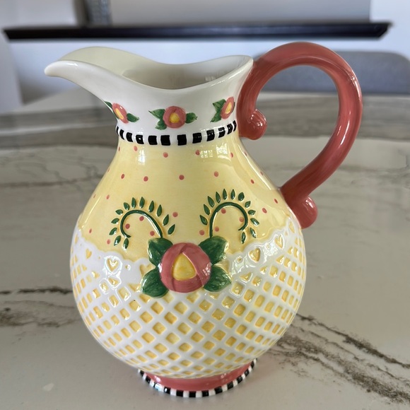 Mary Engelbreit Water Pitcher 9" T x 8" W - Picture 3 of 6